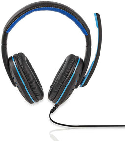 Nedis GHST100 - Gamingheadset Over-ear - Stereo - Blauw Zwart