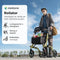 Medzone Fortis - Rollator - Lichtgewicht Opvouwbaar Zitfunctie - Champagnegoud