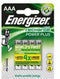Energizer ENR Recharge Power Plus 700 AAA - Oplaadbare Batterijen - 4% Gerecycled - Zilver (4 stuks)
