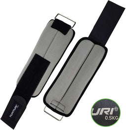 Tunturi Enkelgewichten en Polsgewichten - 2 x 1 kg - Grijs (2 stuks)