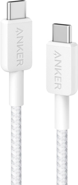 Anker A81F5G21 - USB-C Kabel 60W - Snelladen en Datatransfer - Wit