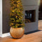 Capi Europe - Vaas bol Groove Black & Gold - 18x15 - Goud - Opening Ø11 - Bloempot voor binnen - 5 jaar garantie - BGVGB102