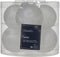 Kerstbal glas d6 cm wit ijslak 6st kerst