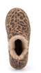 Warmbat Willow Print Panther Dames Sloffen - Suède - Wol - Chestnut