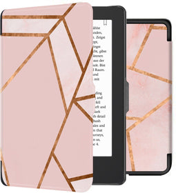 Hoesje geschikt voor Kobo Clara 2E E-reader - iMoshion Design Slim Hard Bookcase - Ook geschikt voor Tolino Shine 4 - Pink Graphic