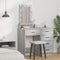 vidaXL - Kaptafel - met - LED-verlichting - in - Grijs - Sonoma - - - 50x41x140 - cm