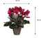 Mica Decorations Cyclaam Kunstplant in Bloempot Stan - H30 x Ø30 cm - Donkerroze