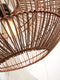 GOOD&MOJO Hanglamp Zanzibar - Rotan Zwart - Ø40x30cm - Modern - Hanglampen Eetkamer, Slaapkamer, Woonkamer