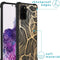 iMoshion Hoesje Geschikt voor Samsung Galaxy S20 Plus Hoesje Met Koord - iMoshion Design Hoesje met Koord - Goud / Zwart / Golden Leaves
