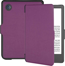 Lunso - Geschikt voor Kobo Clara 2E hoes (6 inch) - sleep cover - Paars