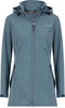 Life Line Harper Softshell Parka Dames Blauwgrijs Maat 42