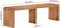 vidaXL - Bank - 160x38x45 - cm - massief - acaciahout
