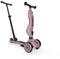 Scoot & Ride Highwaykick 1 Push & Go - 2-in-1 Kinderstep met duwstang - Duwstang 3 hoogtes - Wildberry
