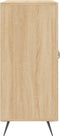 vidaXL - Dressoir - 90x34x80 - cm - bewerkt - hout - sonoma - eikenkleurig