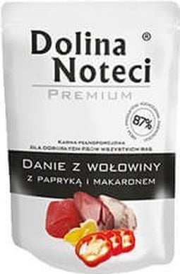 Dolina Noteci Premium rundvleesschotel met paprika en pasta - Nat hondenvoer - 300g
