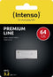 Intenso Premium Line - USB-stick 64GB - USB 3.0 - Zilver