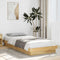 vidaXL - Bedframe - zonder - matras - 80x200 - cm - massief - eikenhout