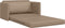 vidaXL - Vloersofa - Bed - 2-in-1 - Cappuccino - 124x71x78 - cm - Kunstleer