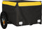 vidaXL - Fietstrailer - 30 - kg - ijzer - zwart - en - geel