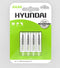 Hyundai AAA Oplaadbare Batterijen - 900 mah - 4 stuks