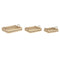Set van trays DKD Home Decor Lichtbruin Bamboe 54 x 43 x 9 cm (3 Stuks) (2 Stuks)