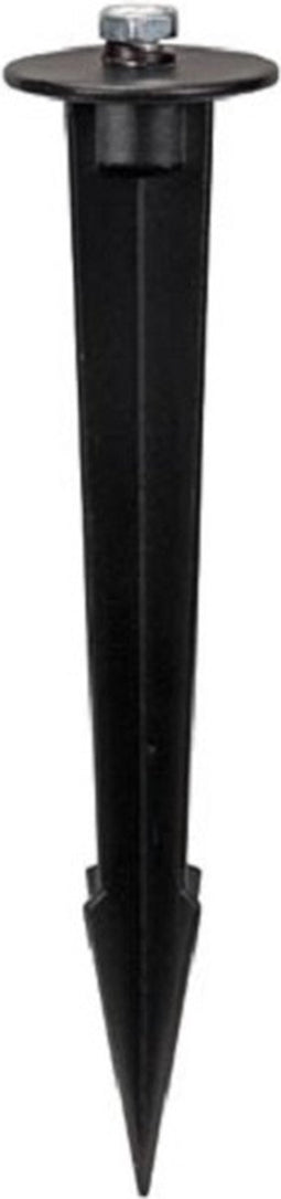 Perel Grondpen voor led-schijnwerpers, groot, zwart, 60 mm diameter, 265 mm hoog, 178 g, aluminium