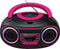 Denver TCL-212BT - Draagbare CD Speler met Bluetooth en FM Radio - Roze
