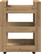 vidaXL - Keuken - Trolley - Artisan - Eiken - 60x45x80 - cm - Geengineerd - Hout