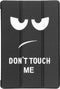 Tablet Hoes Geschikt voor Huawei MediaPad M5 Lite 10.1 inch - Design Trifold Bookcase - Meerkleurig /Don't touch my pad design