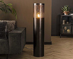Vloerlamp Ø25 cilinder 120cm - Zwart nikkel