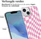 iMoshion Hoesje Geschikt voor iPhone 14 Hoesje Siliconen - iMoshion Design hoesje - Roze / Retro Pink Check