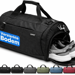 Heldenwerk Sporttas - Trainingstas - Schoenenvak en waterdicht vak - 58 x 31 x 31 cm