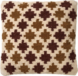 Dutch Decor YAEL - Kussenhoes kelim 45x45 cm - Pumice stone - beige - 100% katoen - met rits