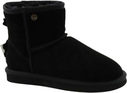 Alpacas Footwear dames laarzen - suède - 100% lamswol - zwart - maat 49