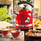 Ariete 2854 - Waterkoker - 1.7 liter - RVS met thermometer - Rood