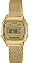 Casio A168WG-9EF - Unisex Horloge - 36,3 mm - Goudkleurig