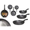 Pannenset Kinvara 1 Zwart Aluminium Bakeliet 20 x 4 cm 28 x 5 cm 24 x 4,5 cm (6 Stuks)