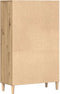 vidaXL - Hoge - kast - 70x31x115 - cm - bewerkt - hout - artisanaal - eikenkleur