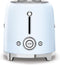 Smeg TSF01PBEU - Broodrooster - 950W 2 sleuven 6 bruining-niveaus - Pastelblauw