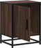 vidaXL - Nachtkastjes - 2 - st - 40x31x50cm - bewerkt - hout - en - metaal - bruin - eiken