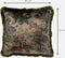 Dutch Decor YASMIN - Kussenhoes velvet 45x45 cm Military Olive - groen - franjes - met rits - zonder binnenkussen