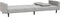 vidaXL - Slaapbank - 2-zits - met - 2 - kussens - fluweel - lichtgrijs