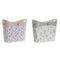 Tijdschriftenrek DKD Home Decor Wit Grijs Lila Licht Roze Polyurethaan 39 x 21 x 34 cm (2 Stuks)