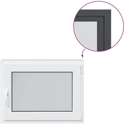 vidaXL - Kelderraam - "RISOR" - 80x70 - cm - draai-kiep - DIN - rechts - antraciet