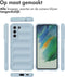 imoshion Hoesje - Geschikt voor Samsung Galaxy S21 FE - EasyGrip Backcover - Lichtblauw