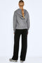 Noisy May Nmship L/s Hoodie Knit Bg - Dames Hoodie met capuchon - Grijs - Maat S