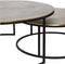 Atmooz - Salontafel Tarifa (set van 2) - Large - Rond - Industrieel - Vintage - Metalen onderstel -