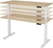 Ergonomisch elektrische verstelbaar zit/sta bureau Teez breed 180CM diep bladkleur Speciale Kleur framekleur Wit (RAL9010)