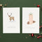 Partizzle 36x Luxe Kerstkaarten - Nieuwjaarskaarten - 12 Ontwerpen - (2024) (36 stuks)