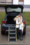 PRIORPET Hondentrap Auto - 5 Treden - Opvouwbaar - Antislip - Reflecterend - 77KG Capaciteit - Geschikt voor SUV en Middenklasse Auto's